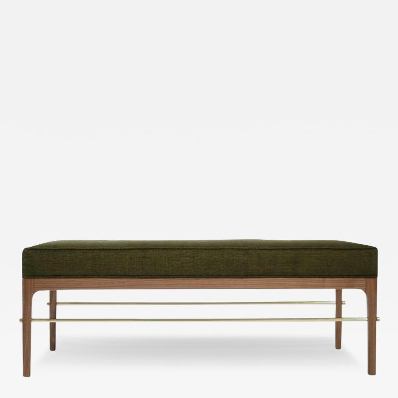 Carlos Solano Granda Linear Bench in Natural Walnut Series 48 by Stamford Modern