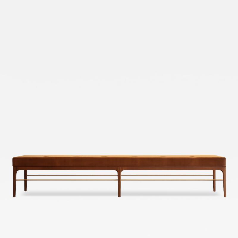 Carlos Solano Granda Linear Bench in Special Walnut Series 96 by Stamford Modern