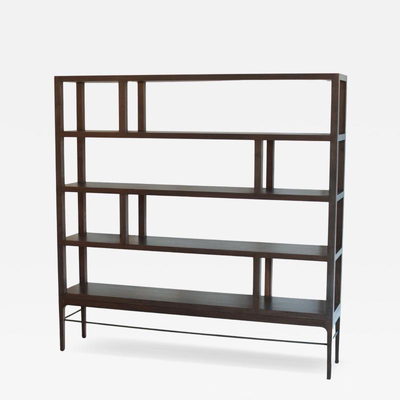 Carlos Solano Granda Linear Bookcase in Espresso Walnut by Stamford Modern
