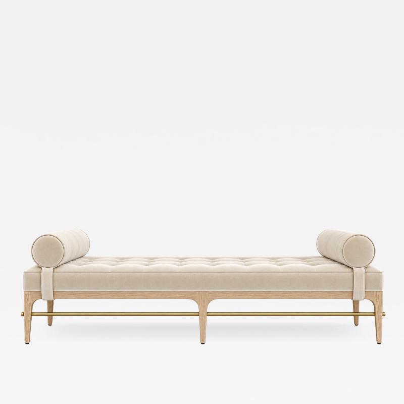 Carlos Solano Granda Linear Daybed Double Bolster in White Oak Series 72