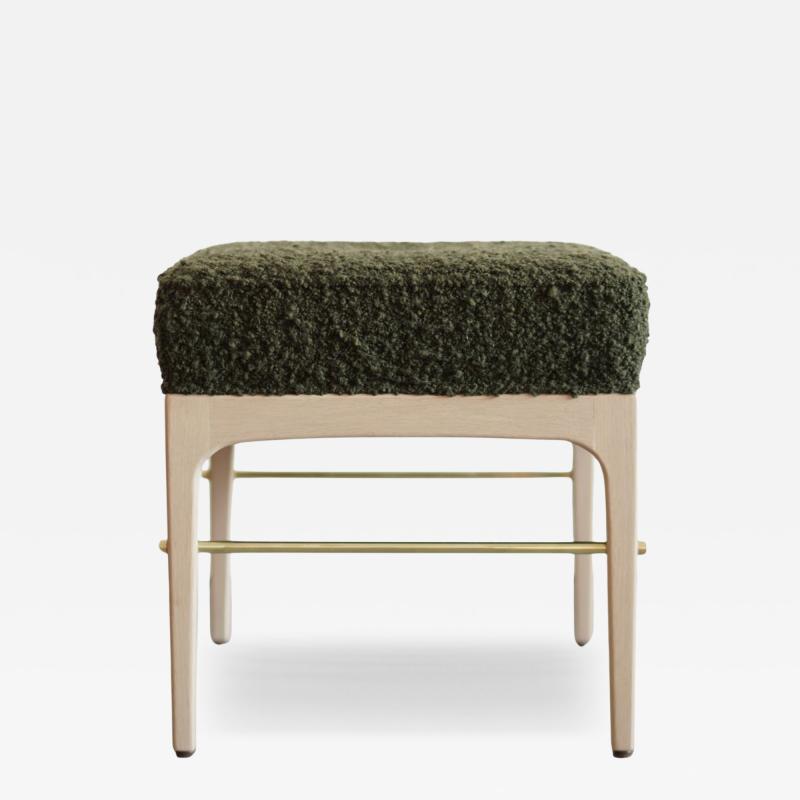 Carlos Solano Granda Linear Stool in White Oak Series 18 by Stamford Modern