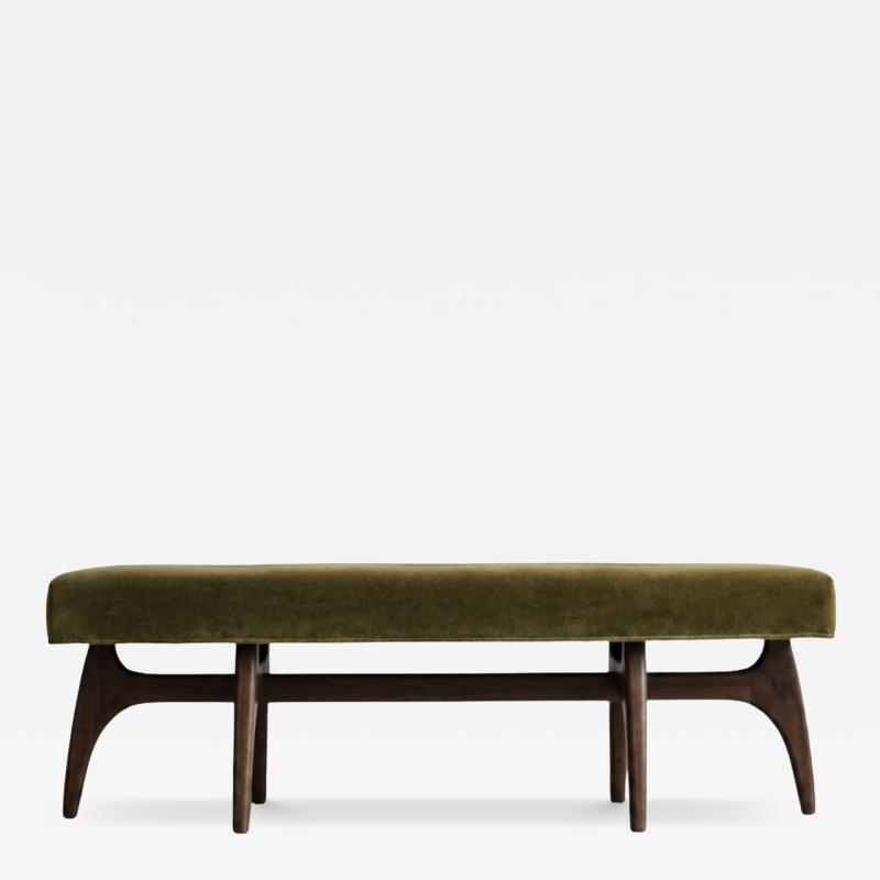 Carlos Solano Granda Odyssey Bench Series 60 in Dark Walnut by Stamford Modern