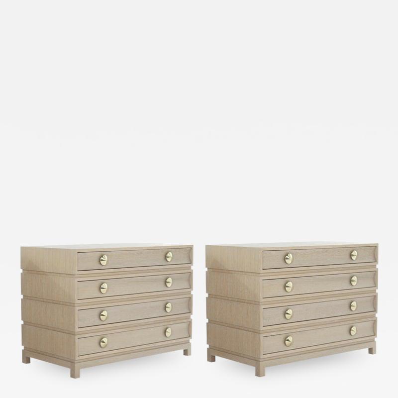 Carlos Solano Granda Stamford Moderns Stacked Commodes in Cerused Oak