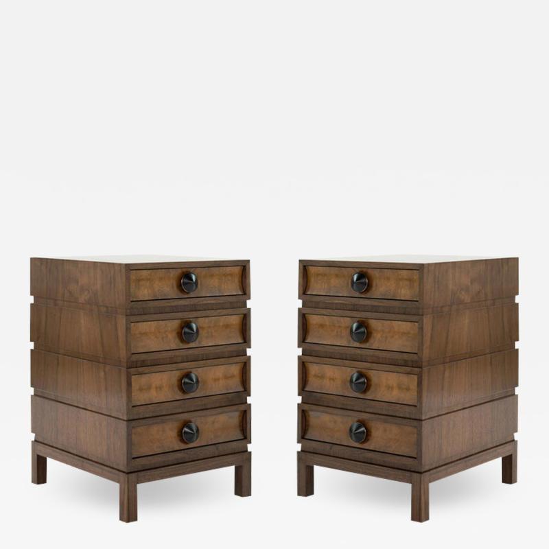 Carlos Solano Granda Stamford Moderns Stacked End Tables in Walnut