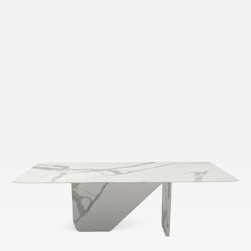 Carlyle Collective White Statuario Dining Table