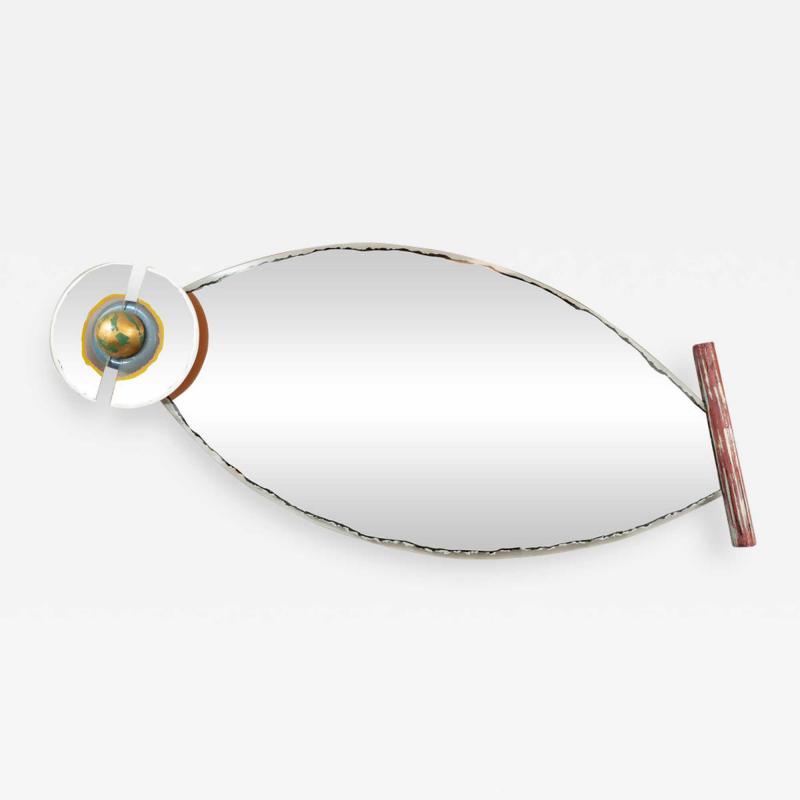 Carmen Spera Custom Modernist Sculptural Mirror by Carmen Spera