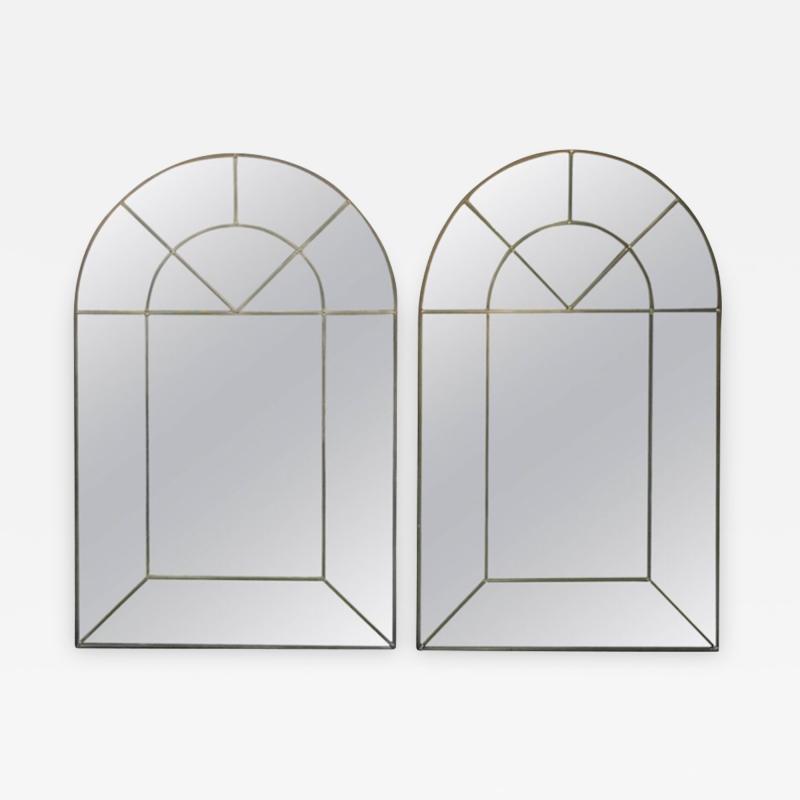 Carol Canner Pair of Exceptional Arched Mirrors by Carol Canner for Carvers Guild