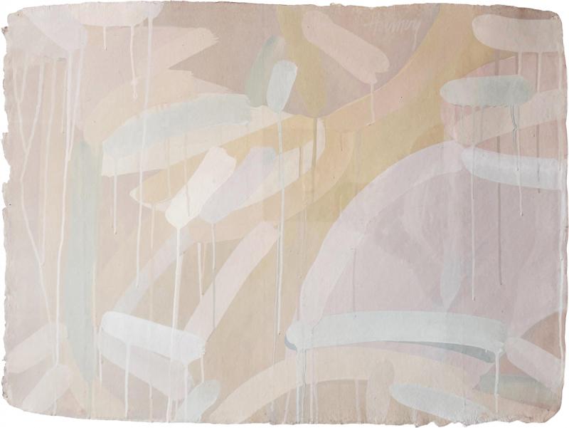 Carol Cohen Hamoy Carol Cohen Hamoy Abstract Gouache Painting Handmade Paper 2