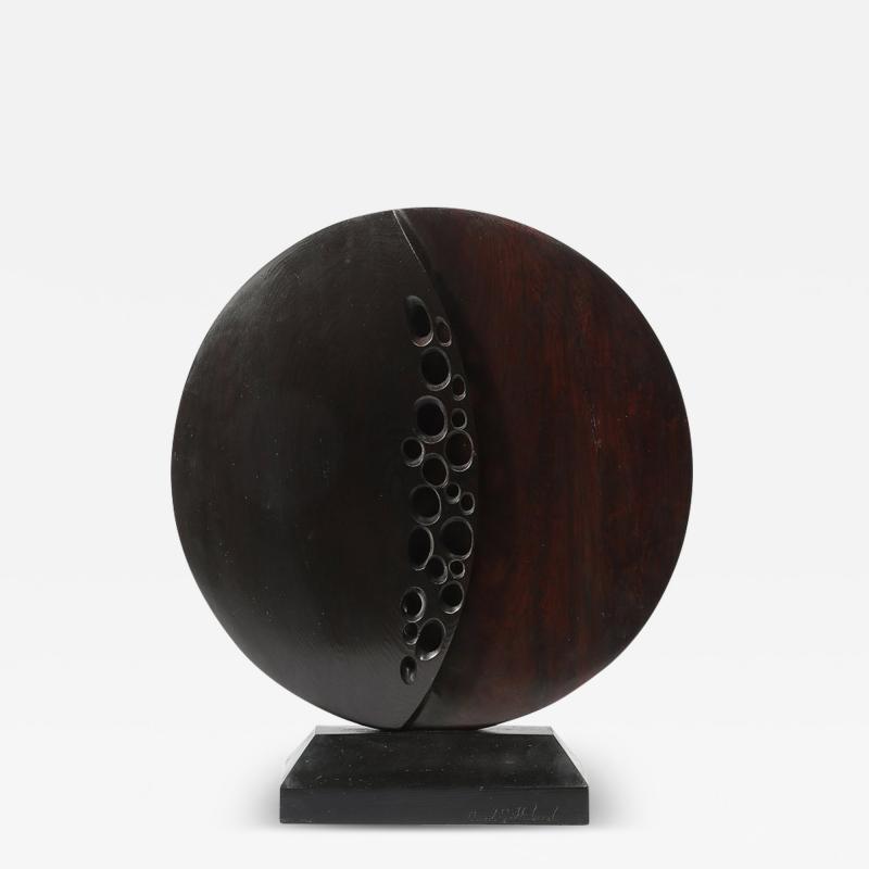 Carol Setterlund Mid Century Modernist Hand Carved Organic Sculpture signed Carol Setterlund
