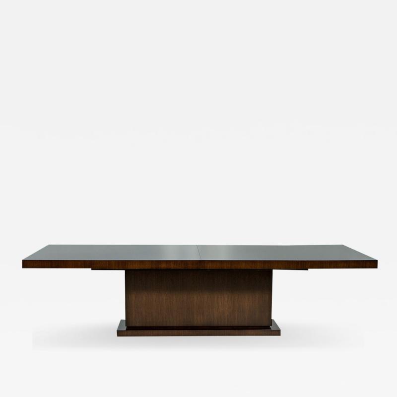 Carrocel Custom Made Walnut Art Deco Style Dining Table