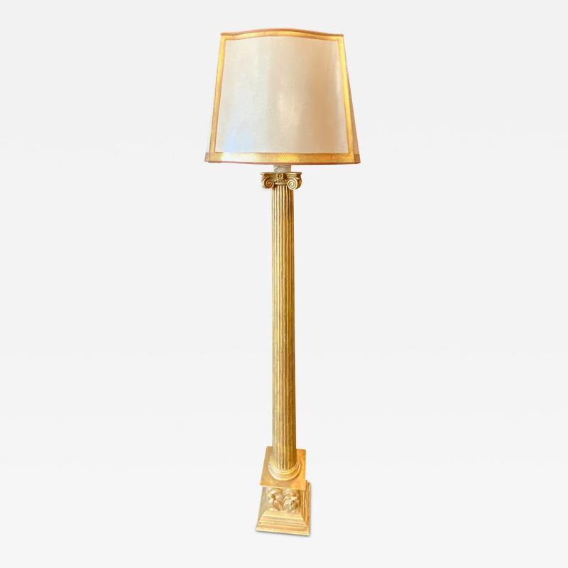 Carved Giltwood Floor Lamp Paul Ferrante