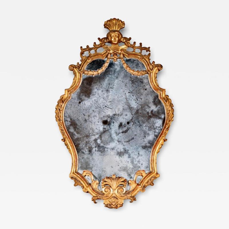 Carved Shell Mahogany Headboard 19th Century