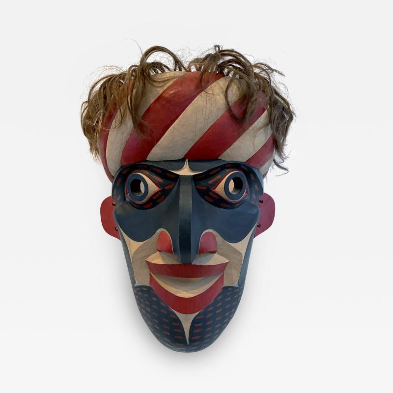 Carved Tribal Mask from Pacific Northwest Coast by David Frankel