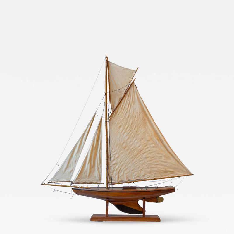 Carved wood racing Yawl
