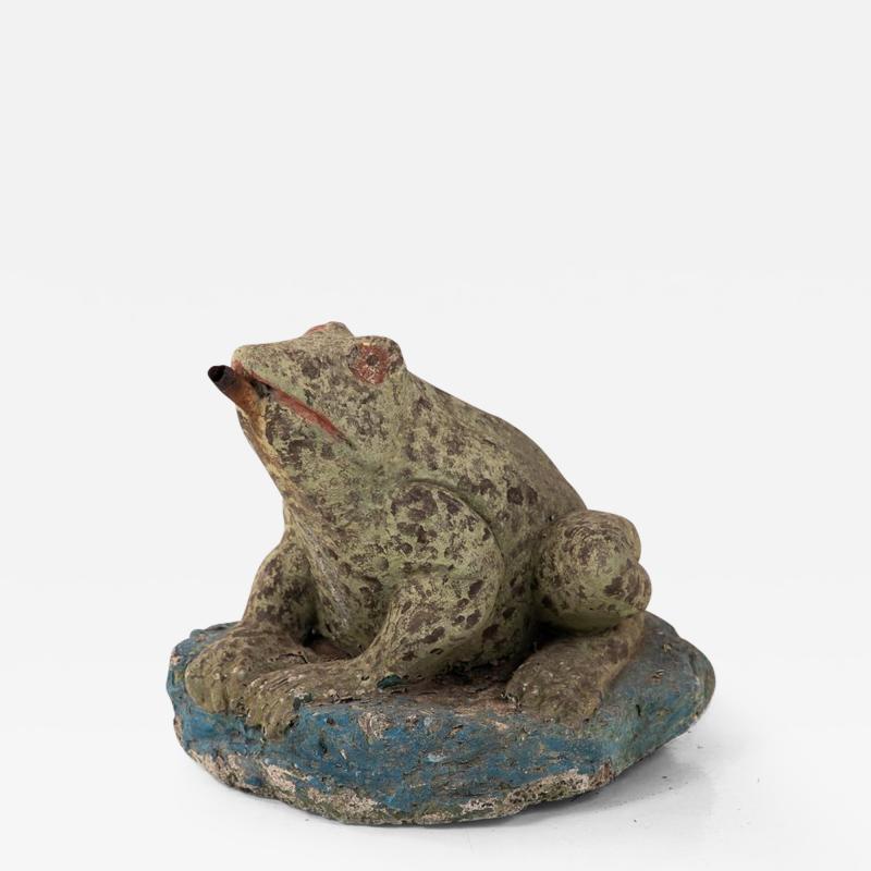 Cast Stone Frog Fountain Garden Ornament