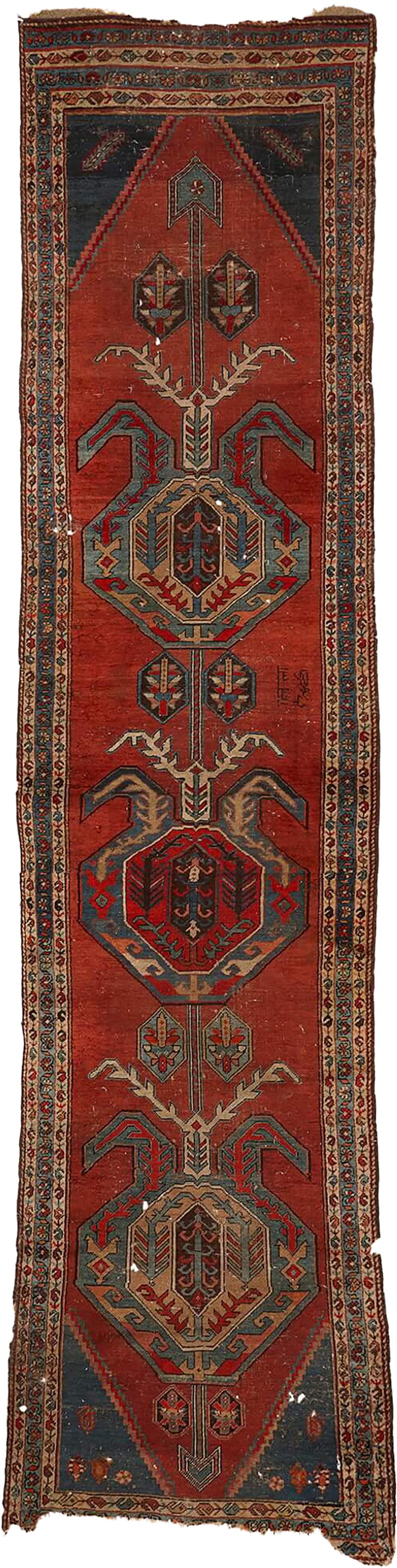 Caucasian Lenkoran Wool Runner
