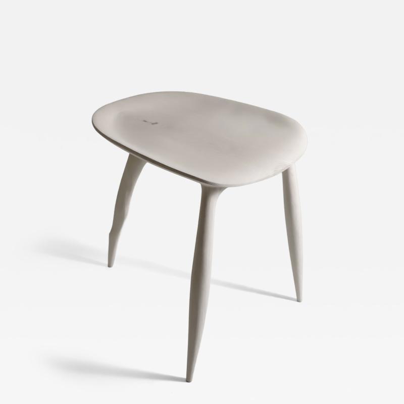 Cedric Breisacher French Contemporary Hand Sculpted Wooden Stool