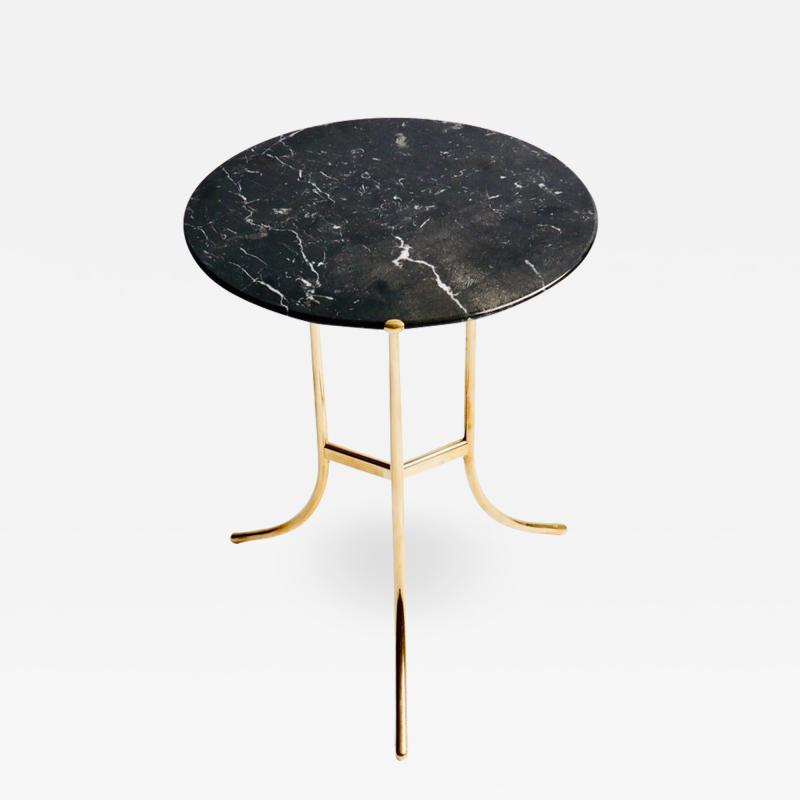 Cedric Hartman Cedric Hartman Brass and Marble Side Table