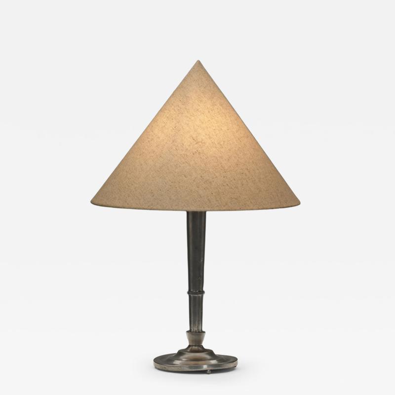 Celestine Andersson Tin Table Lamp by Celestine Andersson Sweden First half of the 20th Century