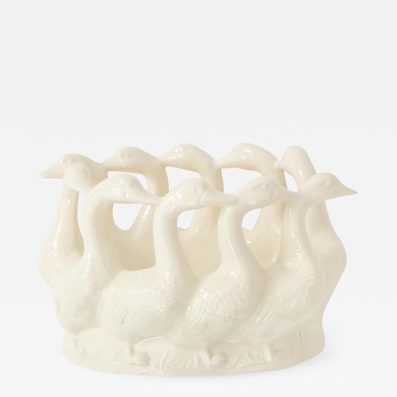 Ceramic Duck Egg Basket.