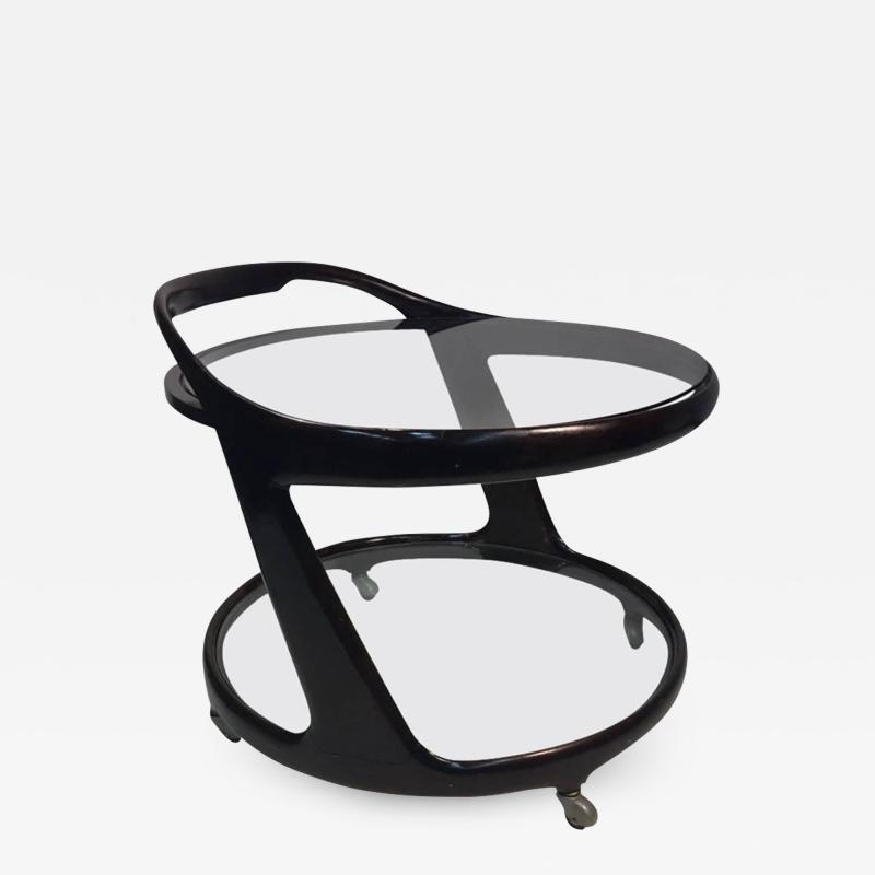 Cesare Lacca MODERNIST CESARE LACCA ROUND BAR CART