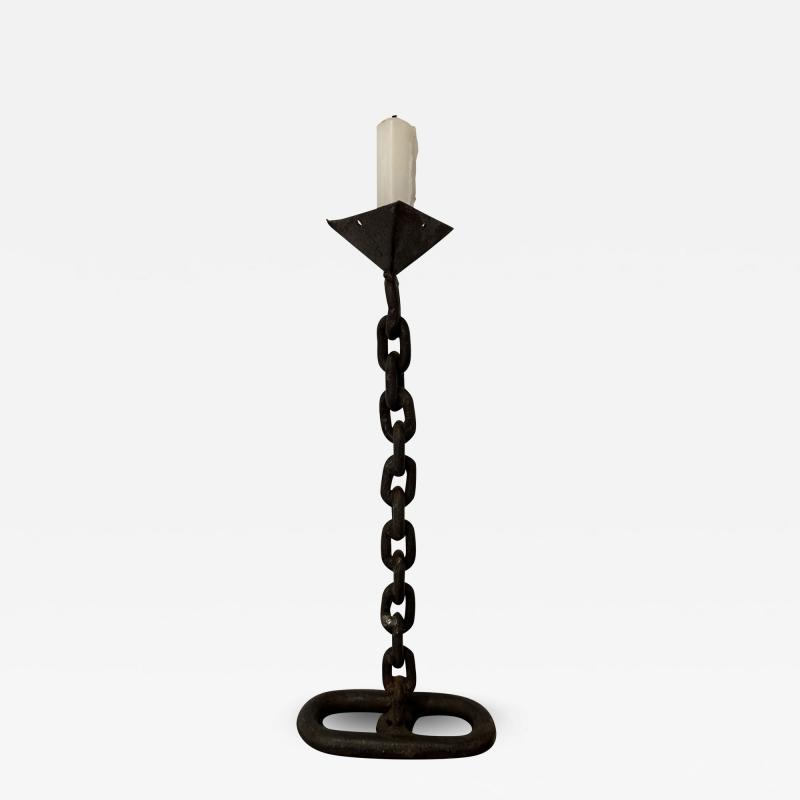 Chain Link Candle Holder In the Style of Franz West