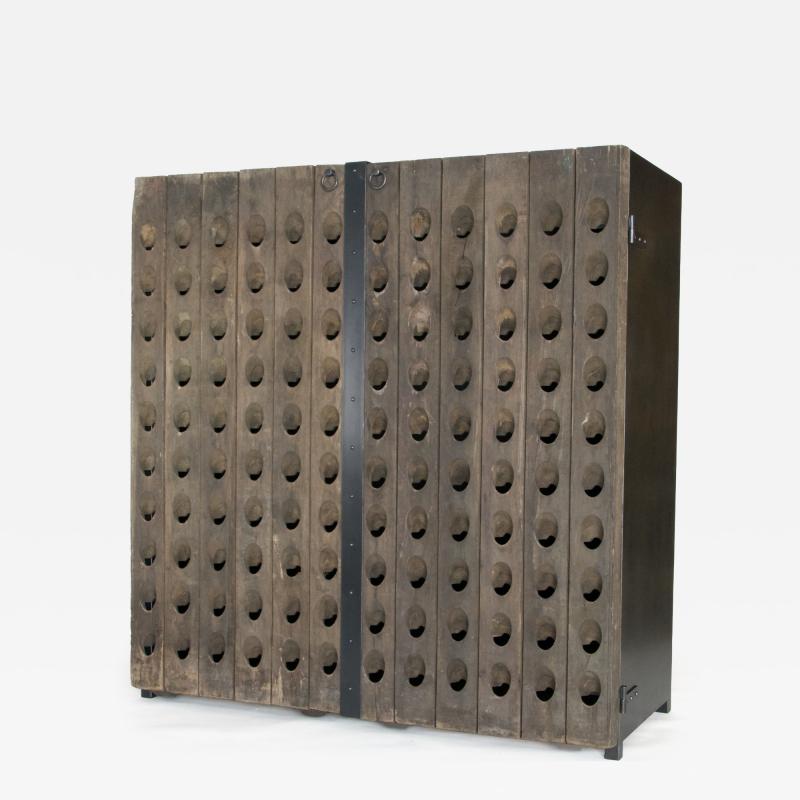 Champagne rack cabinet