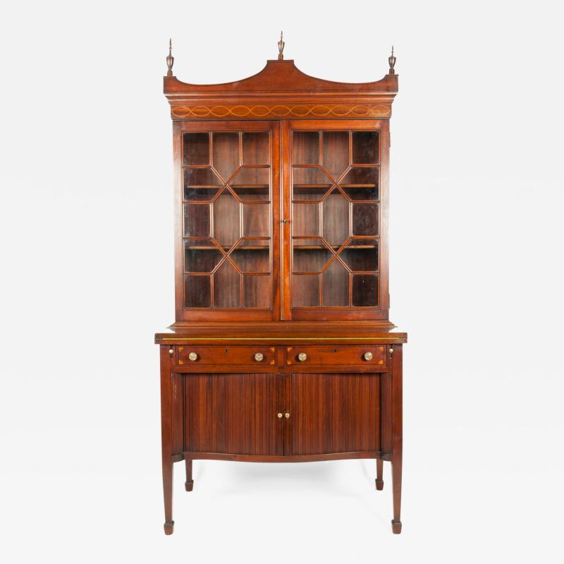 Charak Hand Carved Mahogany Wood Display Cabinet