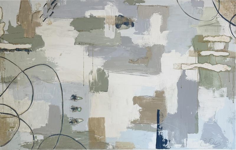 Charissa Owens The Path Between Us Mixed Media Abstract Painting 2021