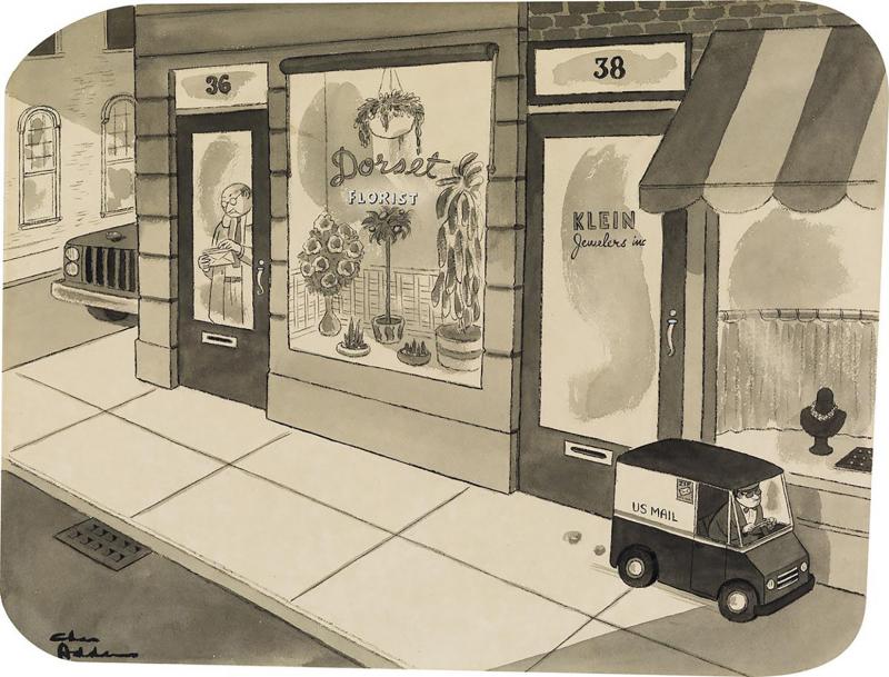 Charles Addams Mini Mail Truck