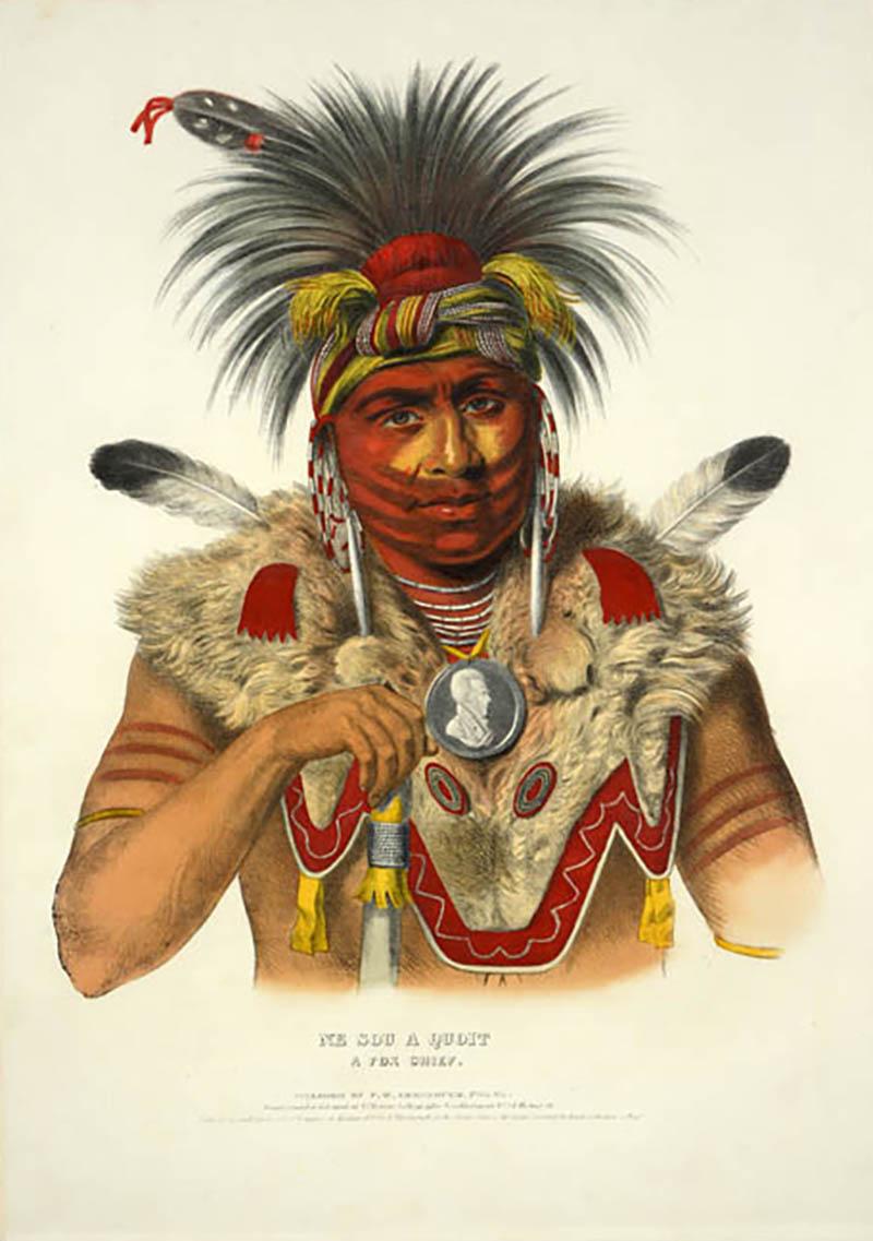 Charles Bird King Ne Sou A Quoit A Fox Chief