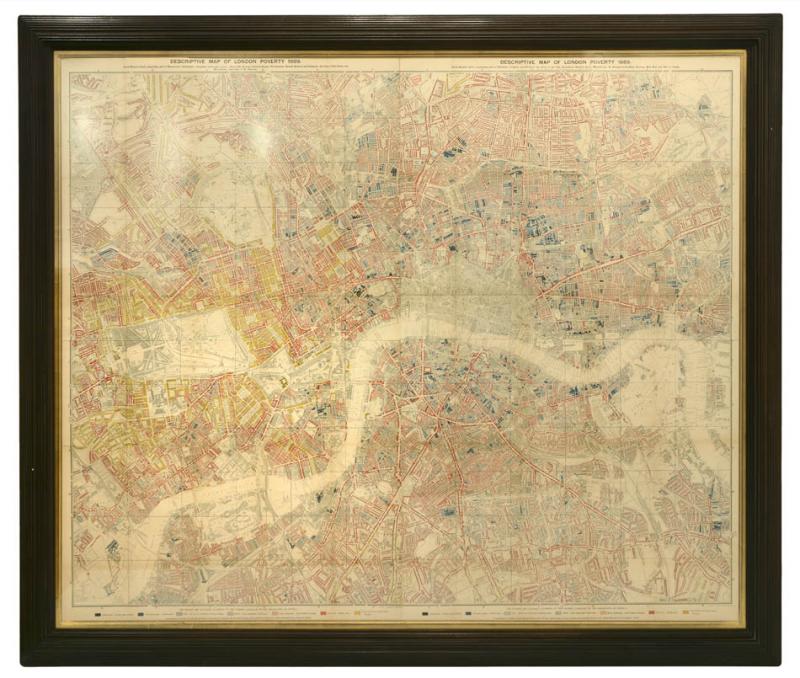 Charles Booth - Descriptive Map of London Poverty 1889