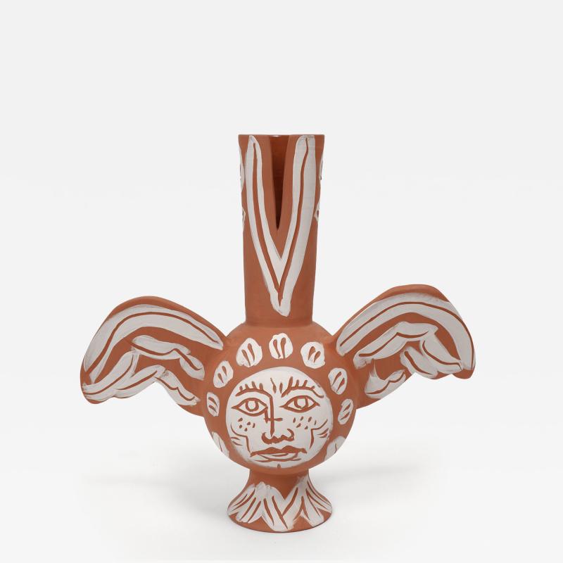 Charles Brun Theremin RED HYPNOS Ceramic winged vase