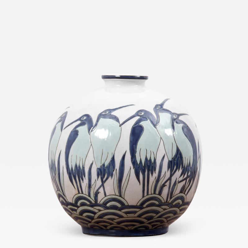 Charles Catteau Art Deco Vase Ad003 2 in Style of Charles Catteau by Keralouve Belgium 1970s