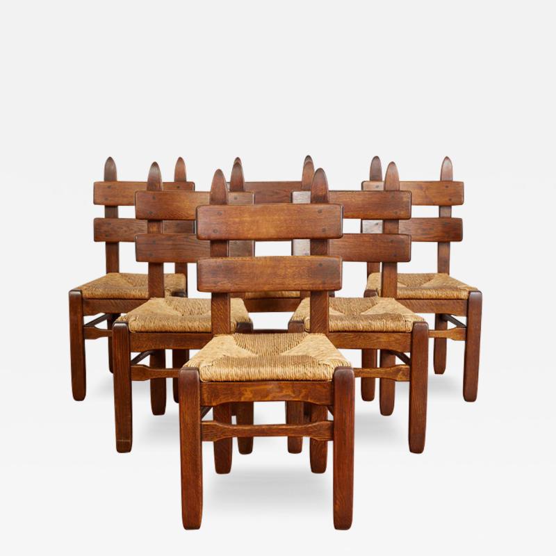 Charles Dudouyt CHARLES DUDOUYT DINING CHAIRS SET OF 6