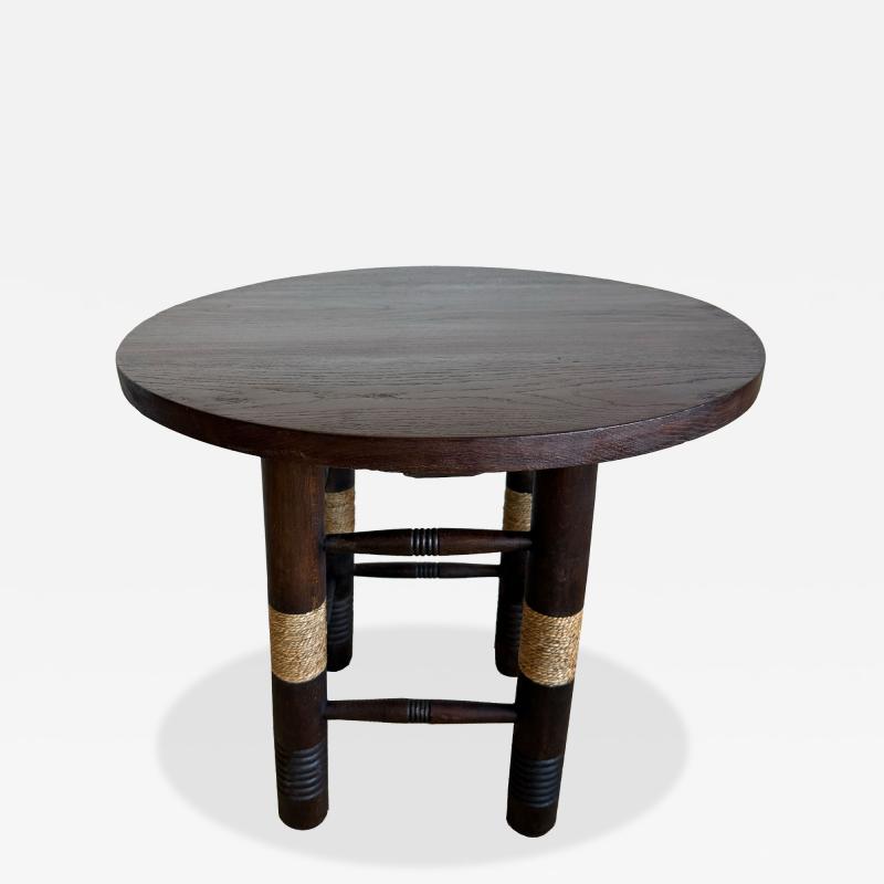 Charles Dudouyt CHARLES DUDOUYT ROUND TABLE WITH TWINE DETAIL