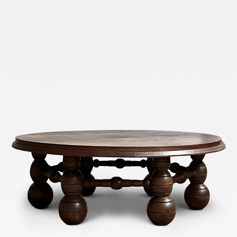 Charles Dudouyt Charles Dudouyt Large Oak Coffee Table