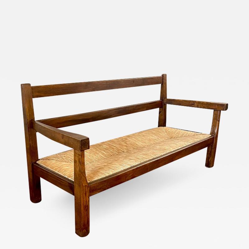 Charles Dudouyt FRENCH WALNUT BENCH