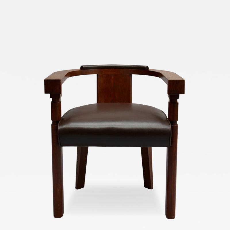 Charles Dudouyt Fine French 1930s Armchair by Charles Dudouyt