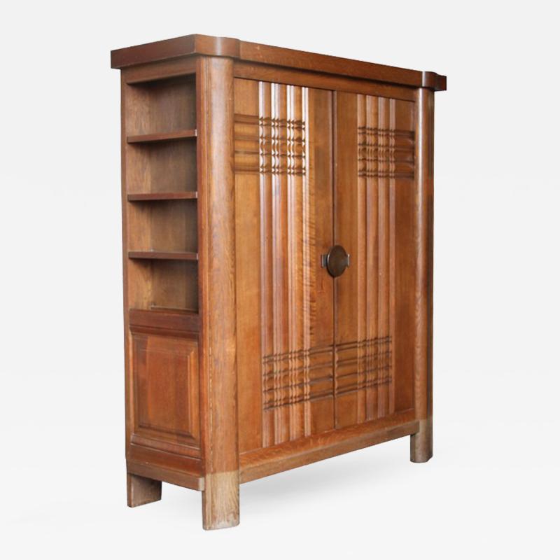 Charles Dudouyt French Art Deco Armoire by Dudouyt