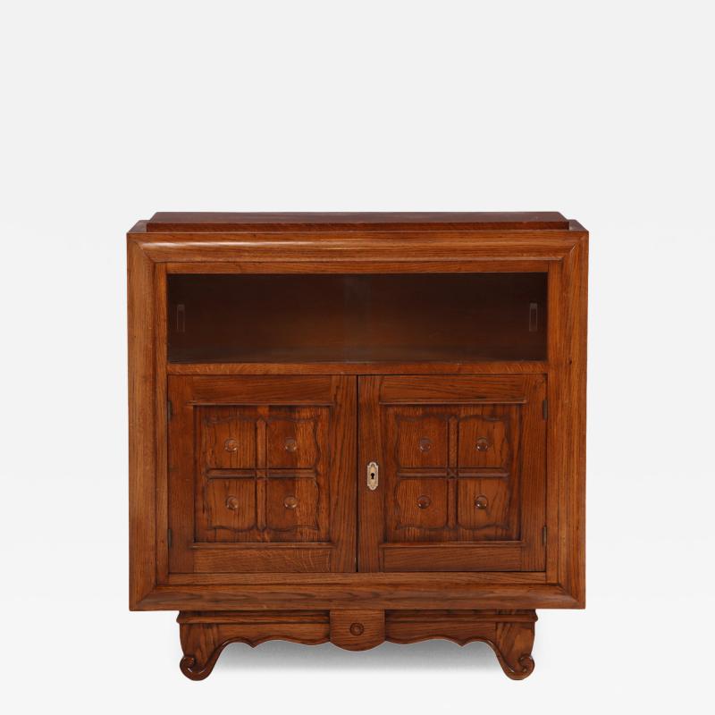 Charles Dudouyt French Oak Server in the Manner of Charles Dudouyt C 1940