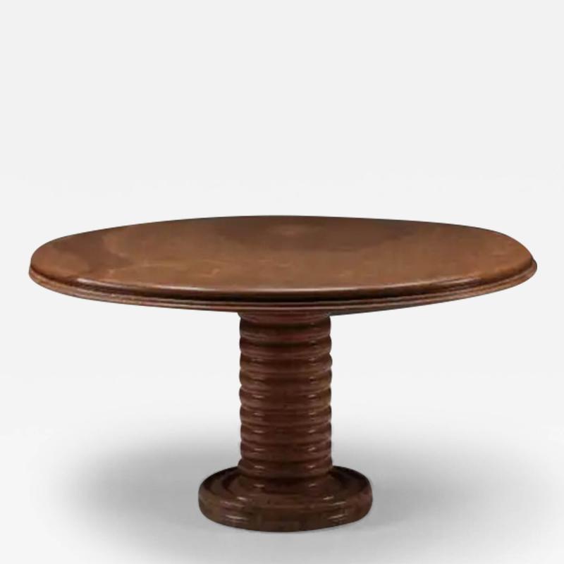 Charles Dudouyt Mangiarotti Charles Dudouyt insp Postmodern Marble Dining Table in Earthy Tones