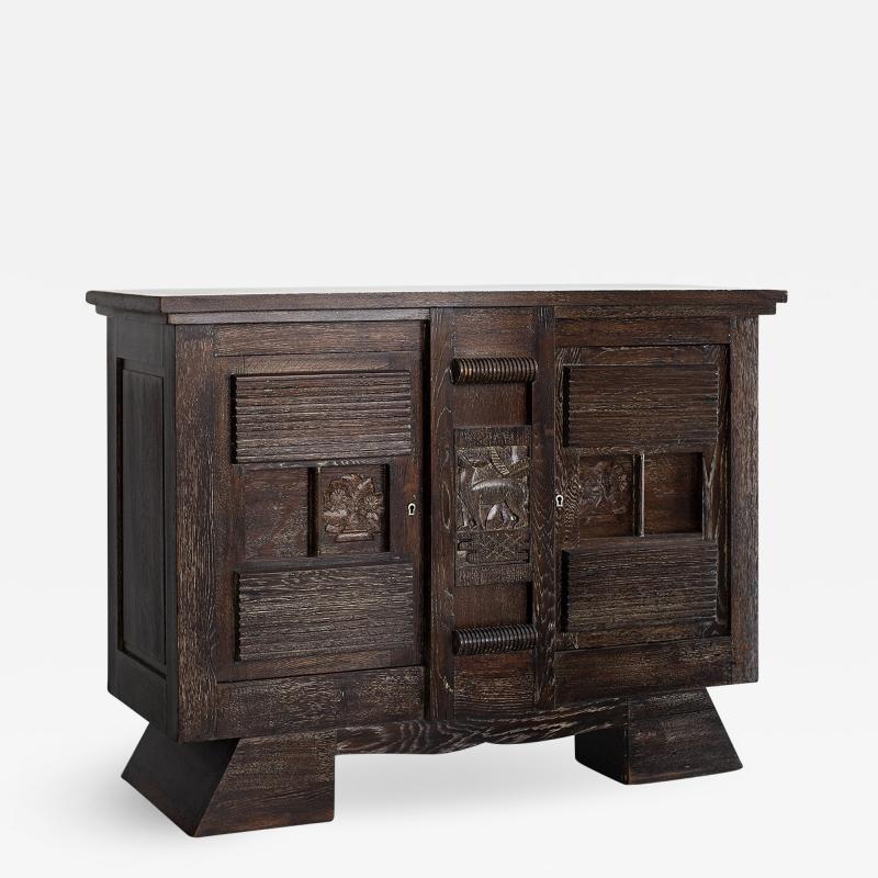 Charles Dudouyt PETITE CHARLES DUDOUYT ATTRIBUTED CABINET CIRCA 1940S