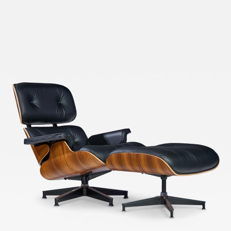 Charles Eames Charles and Ray Eames for Herman Miller Tall Walnut Lounge Chair and Ottoman