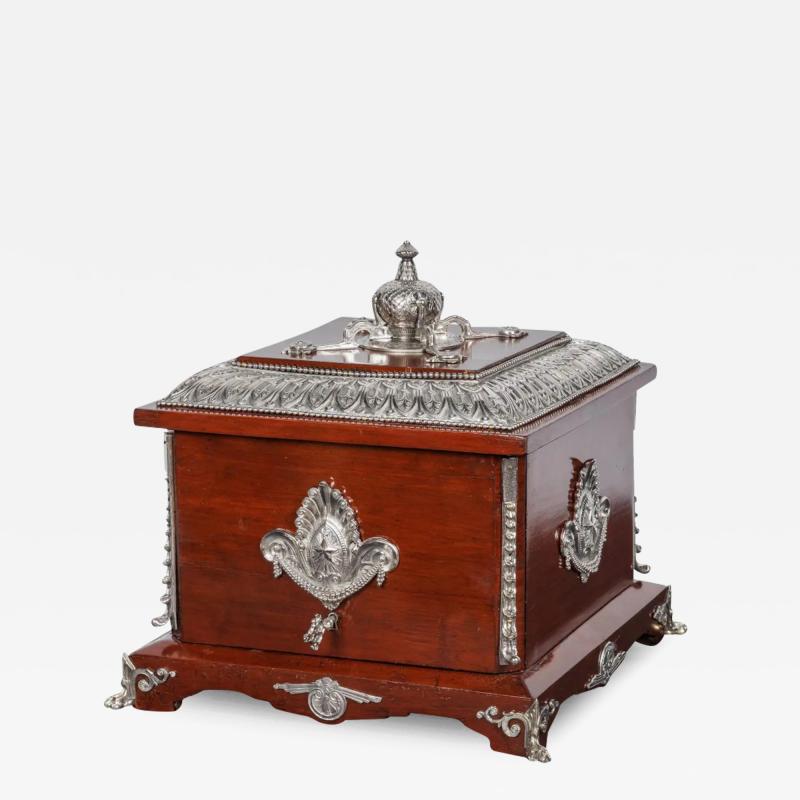 Charles Guillaume Diehl A Rare French Cigar Humidor by Charles Guillame Diehl and Jean Brandley