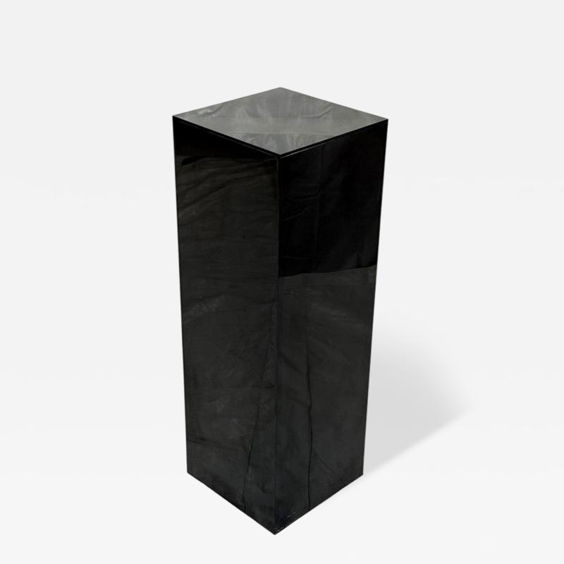 Charles Hollis Charles Hollis Jones Signed 1978 Smoked Lucite Pedestal Display Column