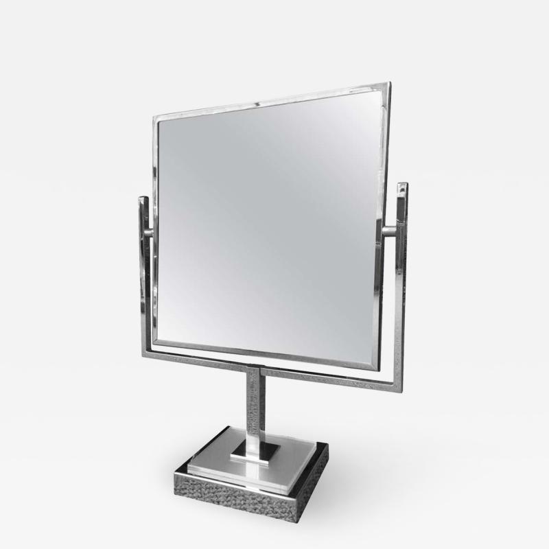 Charles Hollis Jones Charles Hollis Jones Vanity Mirror in Polished Chrome and Lucite