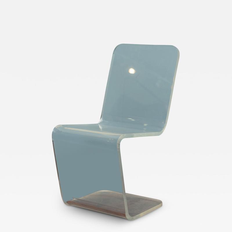 Charles Hollis Jones Lucite Side Chair