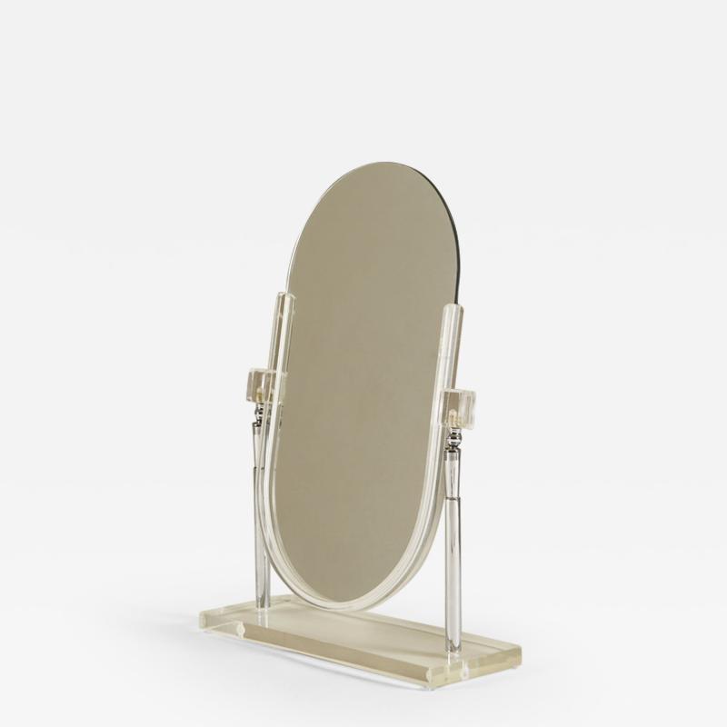 Charles Hollis Mid century American Lucite mirror by Charles Hollis