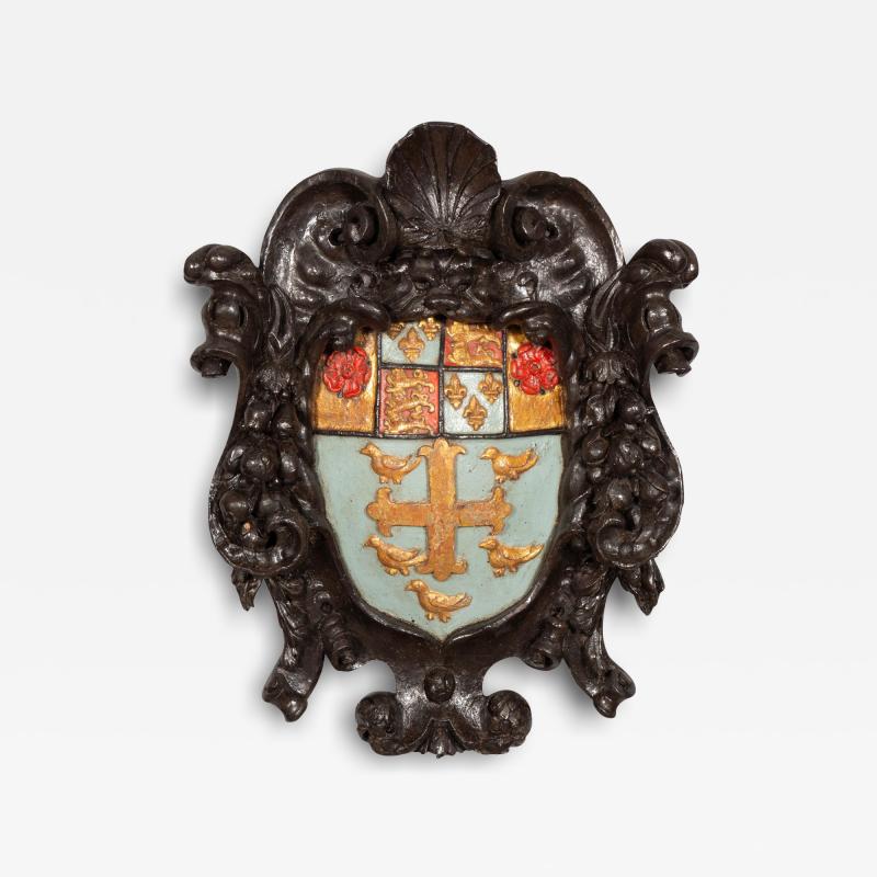 Charles II Carved Crest Of The Arms Of Westminster School